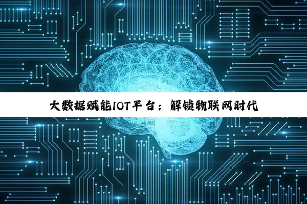 大数据赋能IOT平台：解锁物联网时代的最新功能与应用热点
